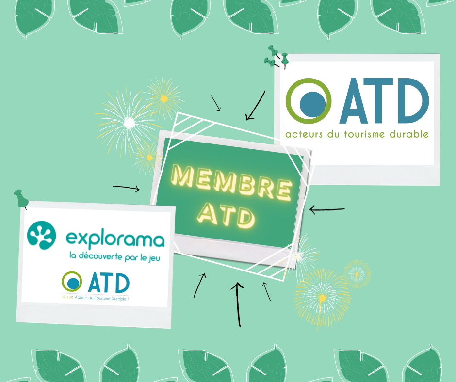 image illustrant l'intégration d'Explorama au réseau professionnel Acteurs du Tourisme Durable. 
Sur leur site internet est recensée une liste de certification en tourisme durable pour le loisirs. 